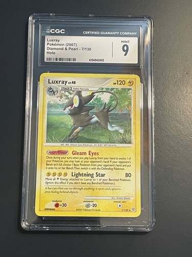 Luxray graded CGC 9 for sale on eBay