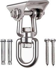 Heavy Duty 360 Swivel Swing Hanger, Stainless Steel Hammock Hook for Ceiling...