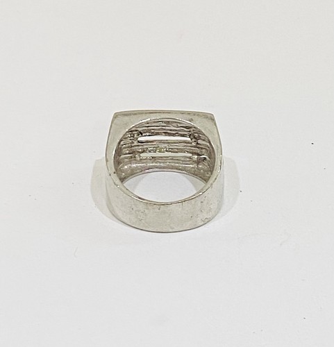 Vintage 925 Sterling Silver Multi-Bar Design Ring Size 7.25 - Picture 4 of 4