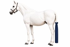 Horse Lycra Tail Protector &ndash; Satin Tail Bag &ndash; Anti Tangle & Breakage &ndash; NAVY