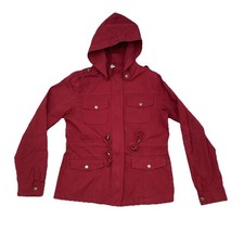 Chocolate USA Youth Size Large Jacket Red Removable Hood NEW W TAGS