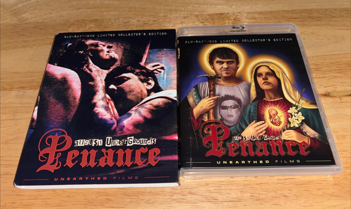 August Underground's Penance DVD + Blu-ray 2007 Slipcover Toetag