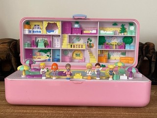 Vintage Bluebird Polly Pocket Polly Pool Party Spielset 100 % vollständig