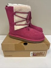 Koolaburra By Ugg Girls Youth Size 3 Michon Short Boots Pink