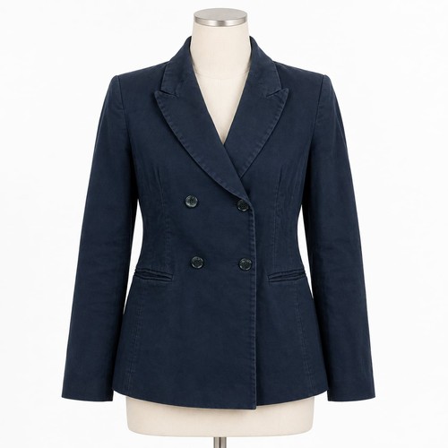 Sandro Paris Women’s Tailored Double-Breasted Peak-Lapel Blazer Size 38/US 6 N