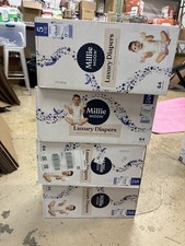 Millie Moon Luxury Diapers, Size 5 28-39 lbs , 64-count boxes