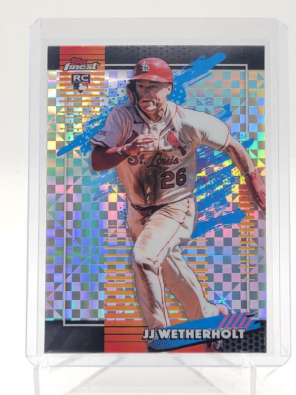 JJ WETHERHOLT 2026 TOPPS FINEST UNCOMMON ROOKIE X-FRACTOR #127 CARDINALS Q3967