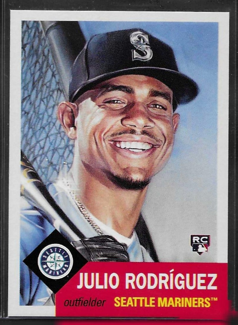 2022 TOPPS LIVING SET # 515 JULIO RODRIGUEZ Rookie Seattle Mariners 9,848 PR