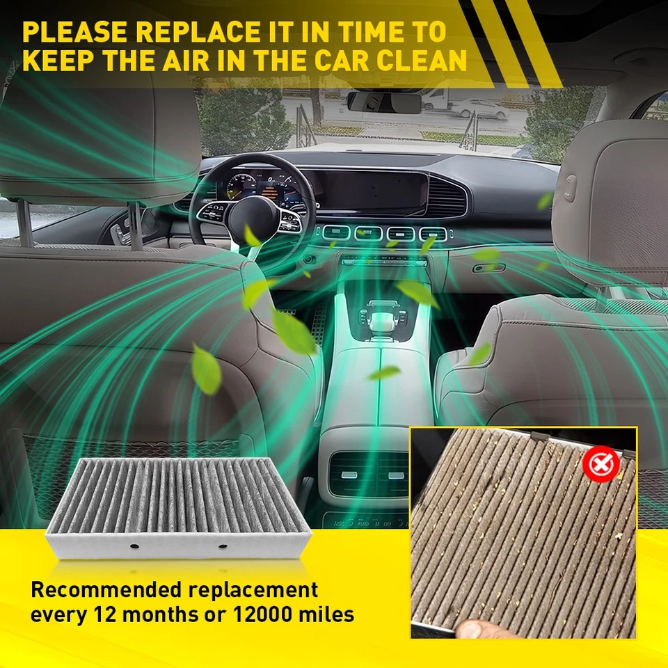 2X Cabin Air Filter For Mercedes-Benz ML550 ML400 ML350 ML250 GL550 GL450 - Image 4 of 4
