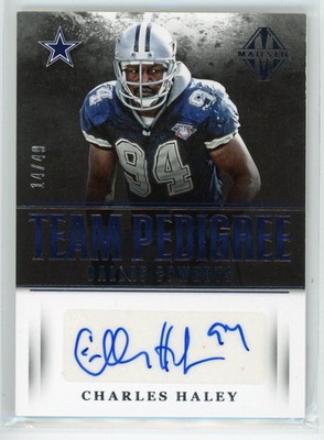 Charles Haley 2017 Panini Majestic Team Pedigree Auto /49 #DC-CH Dallas Cowboys
