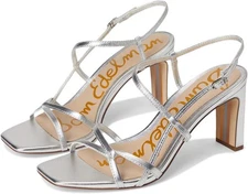 Sam Edelman Women's Emmie Soft Silver Strappy Heel Sandal NW/OB 10.5M