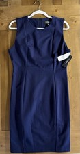 Liverpool Los Angeles Navy Dress Sleeveless Career Work Dress Size 4/27 NWT
