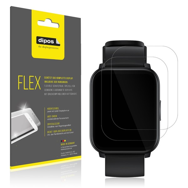 2X 3D Full Cover Schutzfolie FüR Realme Watch S100 Panzerfolie Anti-Shock-image