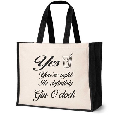 It's Gin 'O' Clock Tragetasche Geburtstag lustig Damen Canvas Shopper