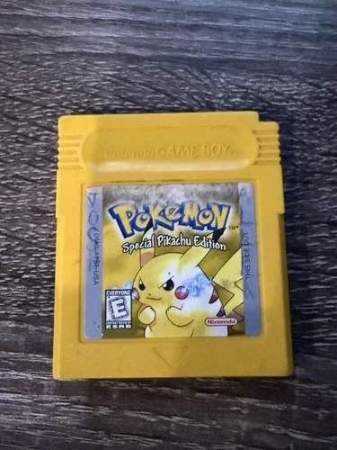 Pokemon Yellow Version for Nintendo Game Boy 1999 Authentic Game TESTED
