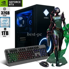 Custom Build Desktop i7 PC 32GB RAM 1TB SSD RTX 3050 Win11 GAMING READY