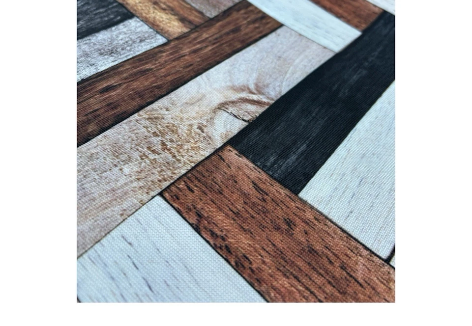 Passatoia Antiscivolo Cucina In poliester Stampa Digitale Disegno Listelli Legno - Image 4 of 4