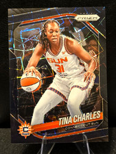 2025 Panini WNBA Prizm Tina Charles #3 Black Velocity /39 Connecticut Sun