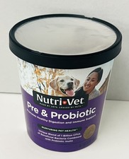 Nutri-Vet Pre and Probiotic 120 Soft Chews for Dogs EXP 4/26 U40D