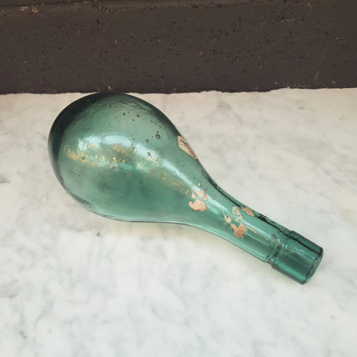 Glass Green Original Collectible Decorative Bottles 1950-1959 Time