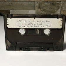 Affliction Friend or Foe Sermon Cassette Tape Pastor A N Martin Religious
