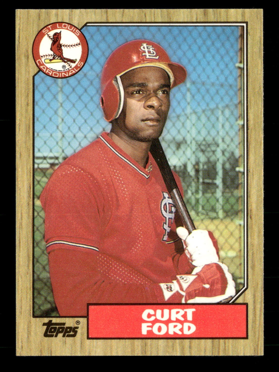 1987 Topps Tiffany GLOSSY #399 Curt Ford St. Louis Cardinals