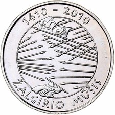 [#225364] Lithuania, Litas, 2010, Copper-nickel, MS, KM:172