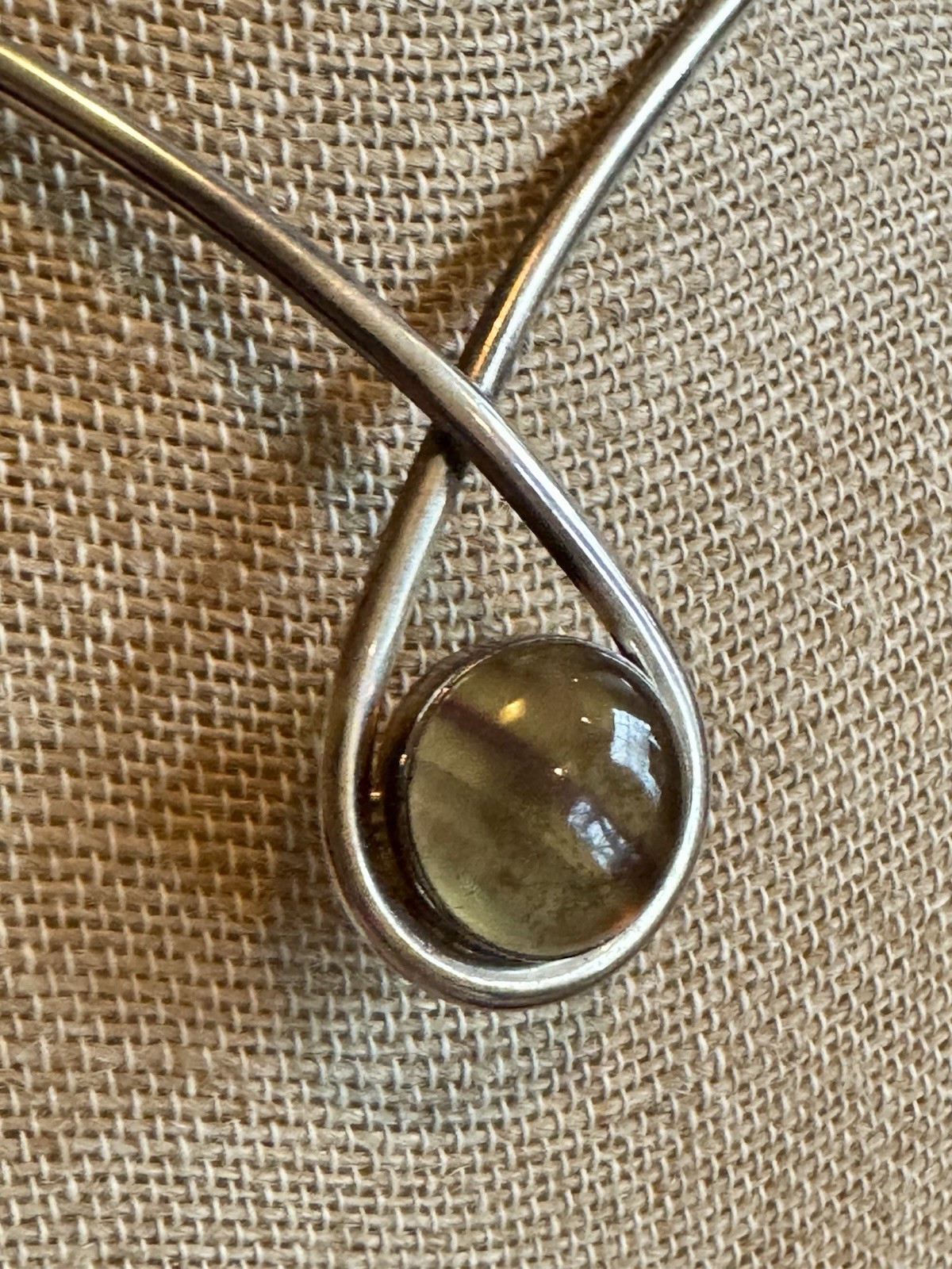 SOLID STERLING SILVER CHOKER COLLAR NECKLACE W RO… - image 5