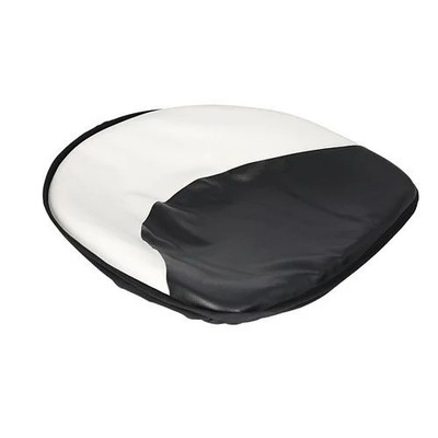 Pan Seat 21'' Deluxe Cushion Vinyl White and Black fits International