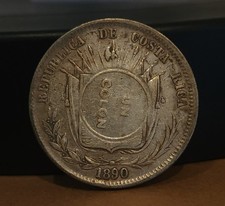 Moneda Anfitrión Colón Costa Rica 1923 1890 Costa Rica 50 Centavos