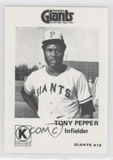 1975 Cramer Circle K Phoenix Giants Tony Pepper #18 0q3
