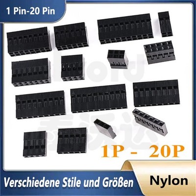 Dupont Jumper Wire Kabel Drahtbrücken Housing Stecker 2mm 2.54mm 1 Pin - 20 Pin