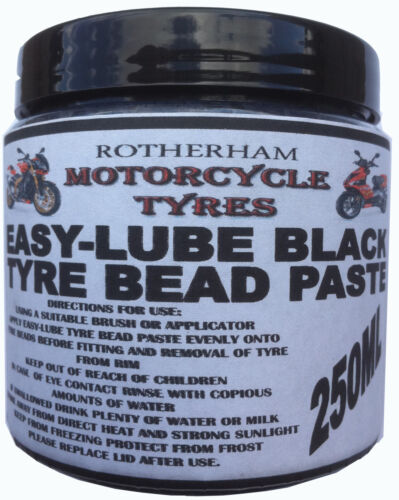 TYRE PASTE LUBE BLACK SOAP CAR MOTORCYCLE MOTORBIKE QUAD MOTOCROSS BIKE - Afbeelding 1 van 2