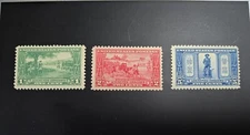 US Scott #617-619 1925 Lexington-Concord MINT-H