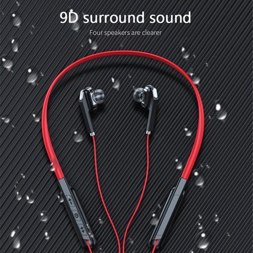 Sports Bluetooth Headsets Neckband Earpieces Waterproof Running Music Earphones - Picture 3 of 13