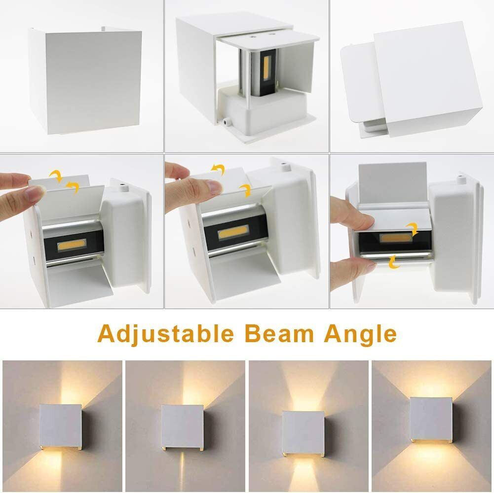 TrAdE Shop Traesio - Applique A Led Faretto Cubo Lampada Da Parete Muro - Foto 12