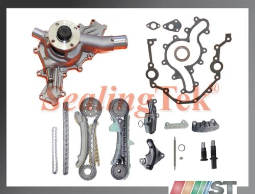 Fit 97-11 Ford 4.0L SOHC V6 Engine Timing Chain Kit w/ Cover Gasket & Water Pump - Picture 1 of 1