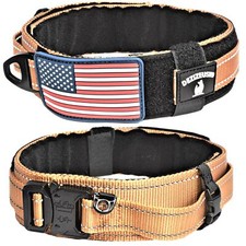 Dog Collar with Control Handle Quick Release Metal Buckle Heavy Duty Military...