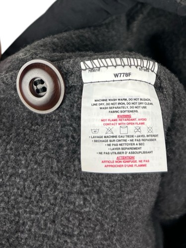 Patagonia Womens Medium Jacket Synchilla Gray Button Fleece Made In USA Vintage - Picture 9 of 9