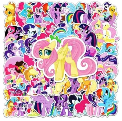 Mippl Sticker My Little Pony Themed Set of 50 Assorted Stickers Decal Set | eBay