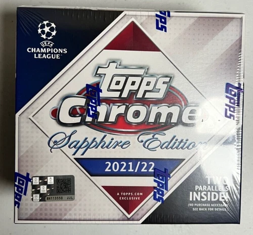 2021-22 Topps Chrome Sapphire Edition UEFA Champions League box