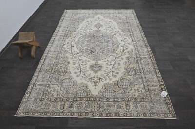 Oushak Türkisch Vintage Teppich 6x9 Kelim Rug Anatolisch Handarbeit Boho Deko...