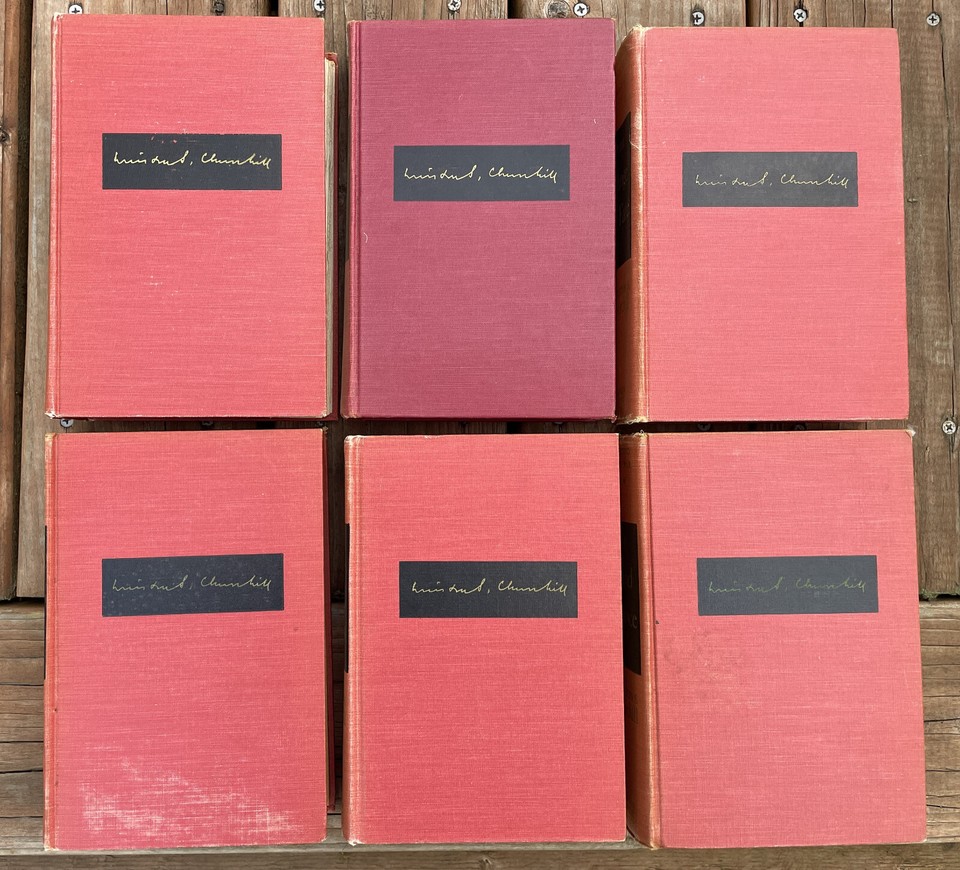 Winston Churchill's The Second World War used six books eBay