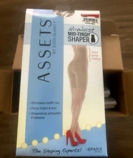 Spanx Assets Size 1 Hi Waist Mid-Thigh Shape by Sara Blakely Nude NIB