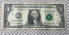 $1 Dollar Birthday NOTE 01/08/93 1-8-1993 January 8 1993 Jan 19930108 8-1 Aug 1