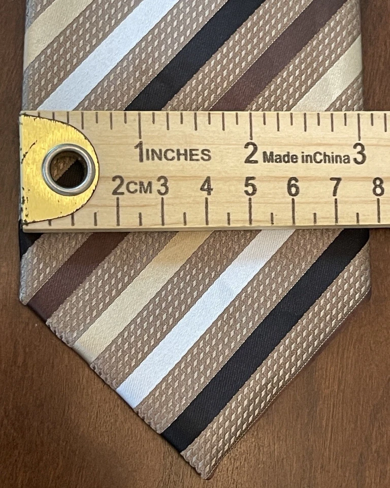 Corbata de cuello Stafford Essentials hecha a mano 100 % poliéster para hombre hecha en China Foto 4 de 4