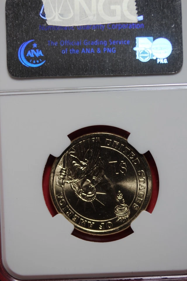 2007 P NGC JOHN ADAMS BRILLIANT UNC PRESIDENTAIL DOLLAR #B49147 - Image 2 of 2
