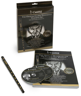 The Official Clarke Tinwhistle Teaching Set - Includes Original Whistle in D