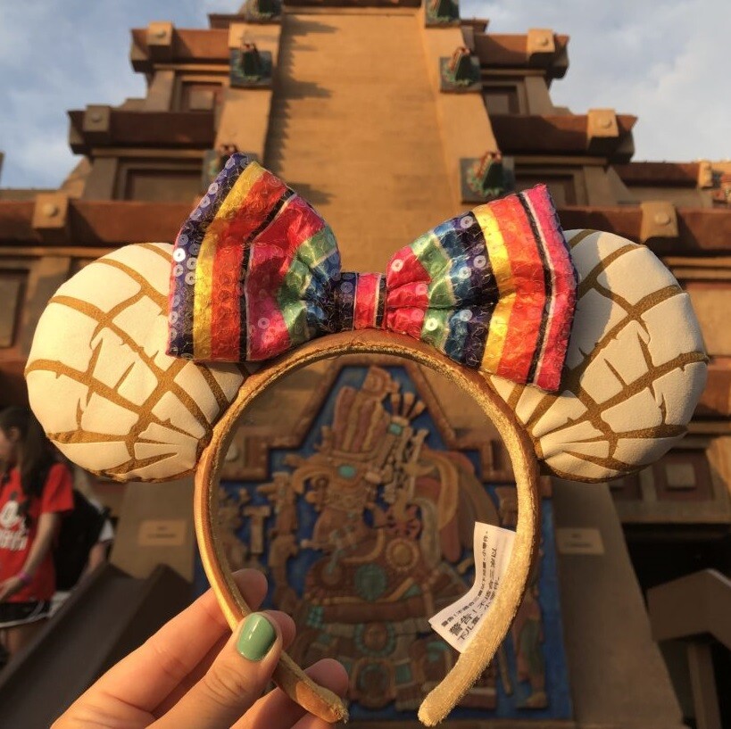 Sweet Bread Pan Dulce Concha Minnie Ears Disney Parks Mexican Headband