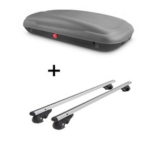 Dachbox VDP-BA400+Dachtr&auml;ger VDP004 L f&uuml;r f&uuml;r Mercedes C-Klasse T-Modell S204 07